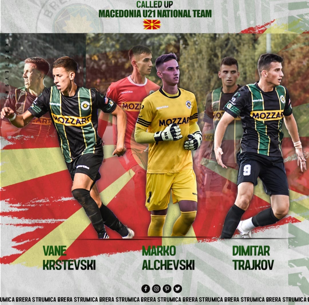 Al momento stai visualizzando Nove giocatori del Brera Strumica convocati nelle nazionali giovanili della Macedonia del Nord